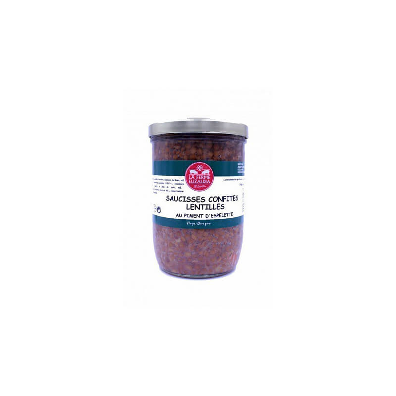 Lentilles et Saucisses Confites