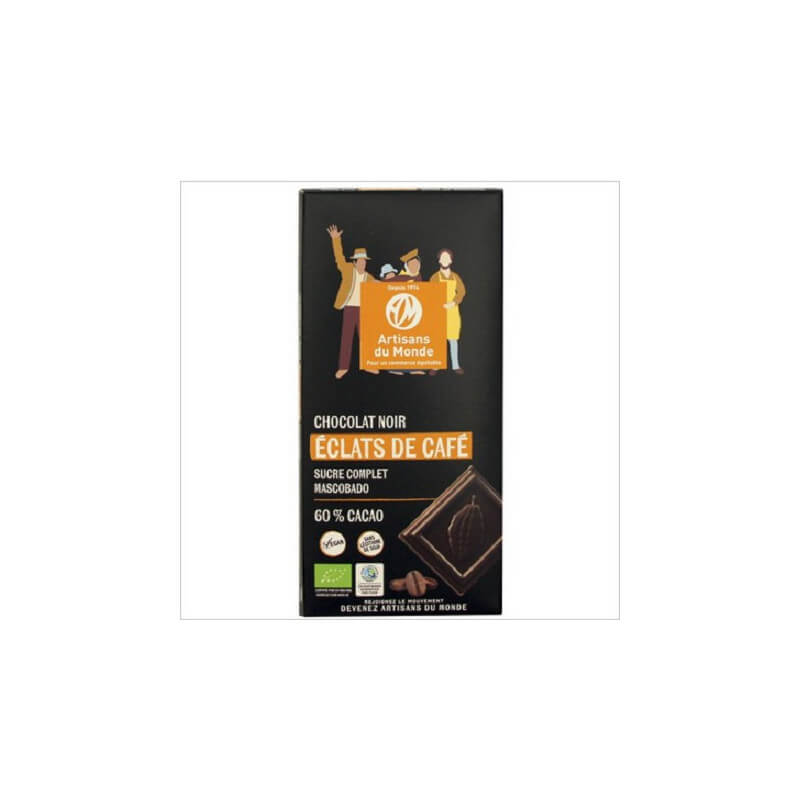 Chocolat Noir Éclats de Café 60%