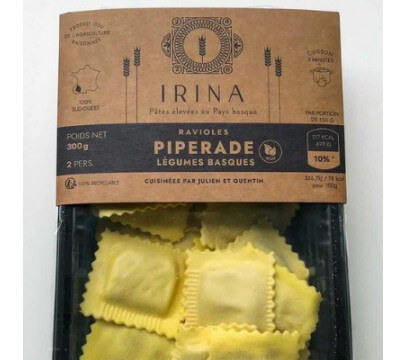 Raviole Végétale Piperade au Piment d'Espelette