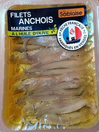 Filets d'Anchois marinés à...