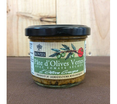 Tapenade d'Olives Vertes à la Tomate Séchée et Basilic