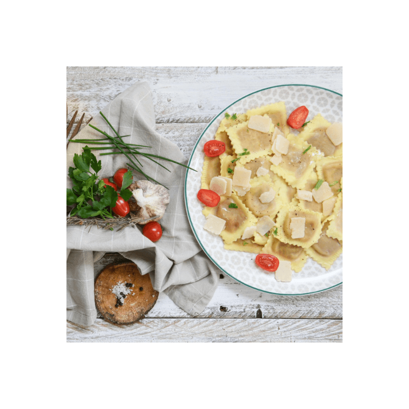 Raviole Végétale Piperade au Piment d'Espelette