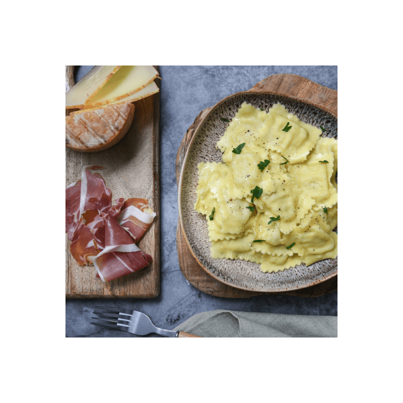 Raviole Jambon de Bayonne et Fromage de Brebis Ossau Iraty