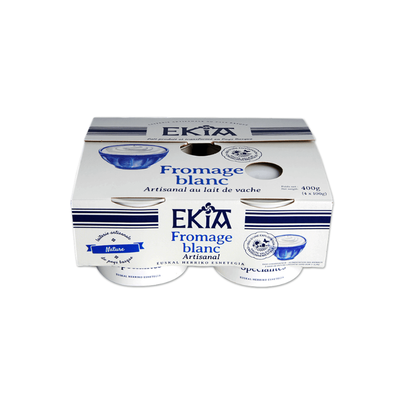 Fromage Blanc Nature Artisanal du Pays Basque X4
