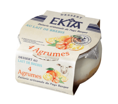 Douceur au Lait de Brebis - 4 Agrumes
