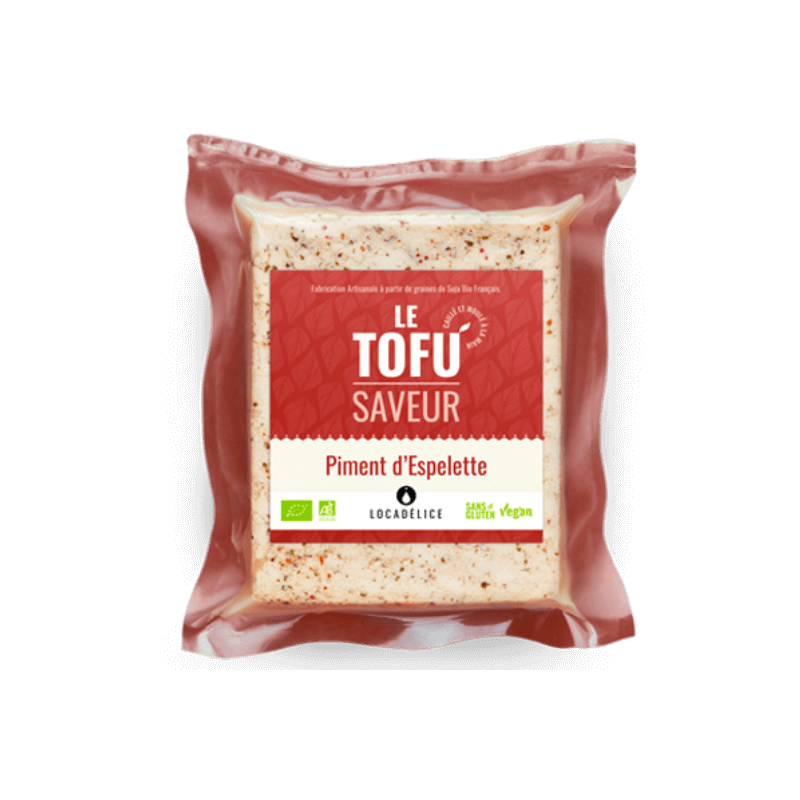 Tofu au Piment d'Espelette (et ail des ours)