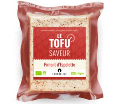 Tofu au Piment d'Espelette (et ail des ours)