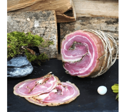 Pancetta (Ventrèche roulée tranchée)