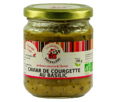 Caviar de Courgettes au Basilic