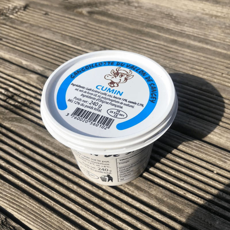 Cancoillotte Cumin